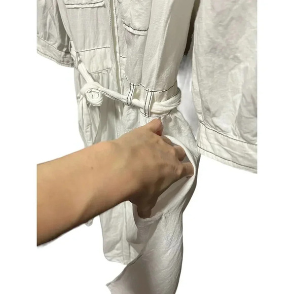 Zara wrinkled stitching Dress Size Small - Picture 7 of 8